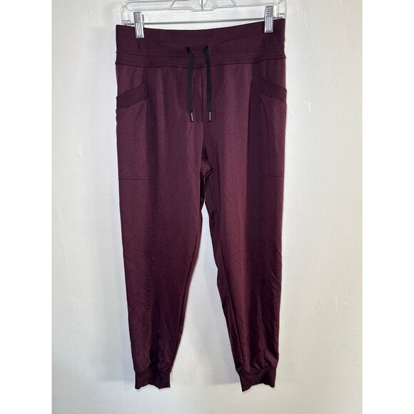32 degrees maroon jogger tech fleece sweatpants womens small workout athleisure - Picture 1 of 9